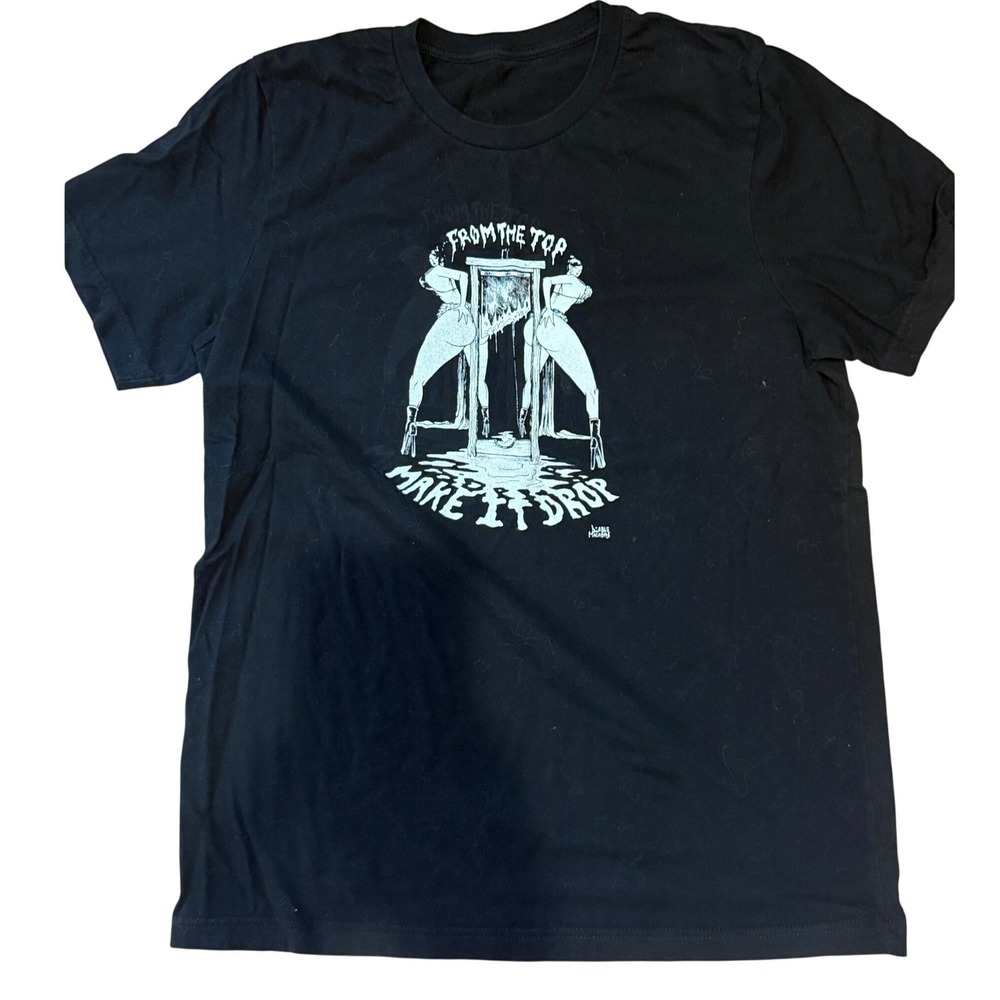 Diablo Macabre From the Top Make It Drop Graphic T Shirt Black Goth Horror